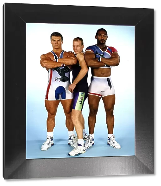 Gladiators television programme featuring Hawk and Saracen