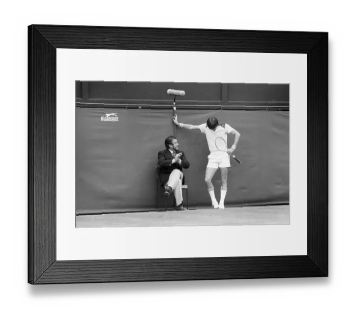Framed Print : All England Lawn Tennis Championships: Wimbledon - 1978. Jimmy Cornors in action