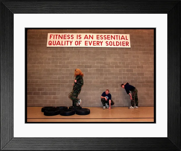 Framed Print : Ali Paton - Siren from Gladiators, 1998. AtDreghorn Barracks to help launch Framed Print : Ali Paton - Siren from Gladiators, 1998. AtDreghorn Barracks to help launch
