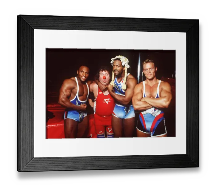 Framed Print : Gladiators and Eastenders Red Nose Day Actor Paul Bradley who plays Nigel in