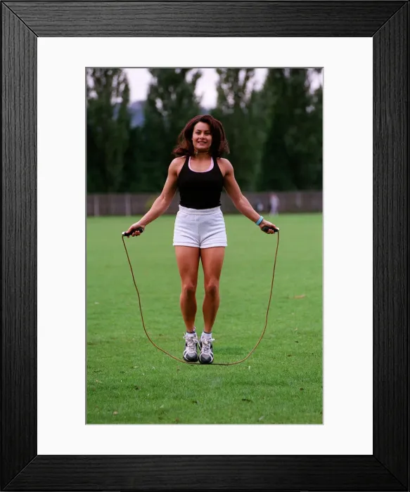 Framed Print : Suzanne Cox September 98 Gladiator Vogue from the tv show Gladiator