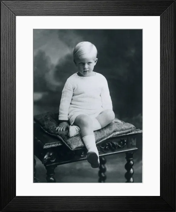 Framed Print : Prince Philip, Duke of Edinburgh, seen here as a young boy at the age of five Framed Print : Prince Philip, Duke of Edinburgh, seen here as a young boy at the age of five