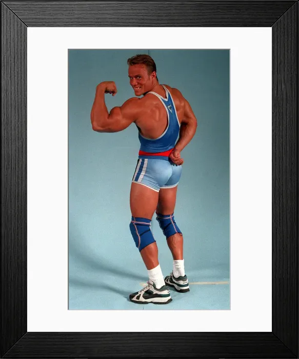 Framed Print : Gladiator Ace from the ITV programme The Gladiators Framed Print : Gladiator Ace from the ITV programme The Gladiators