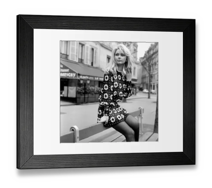 Framed Print : Paris Fashions: France Anglade, 26 year old blonde French film star