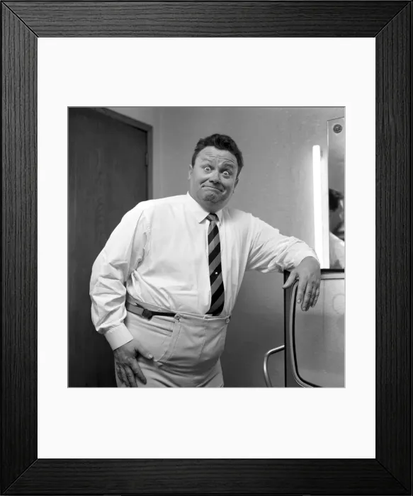 Framed Print : Harry Secombe in his dressing room at the London Palladium. October 1966 W9260-001 Framed Print : Harry Secombe in his dressing room at the London Palladium. October 1966 W9260-001