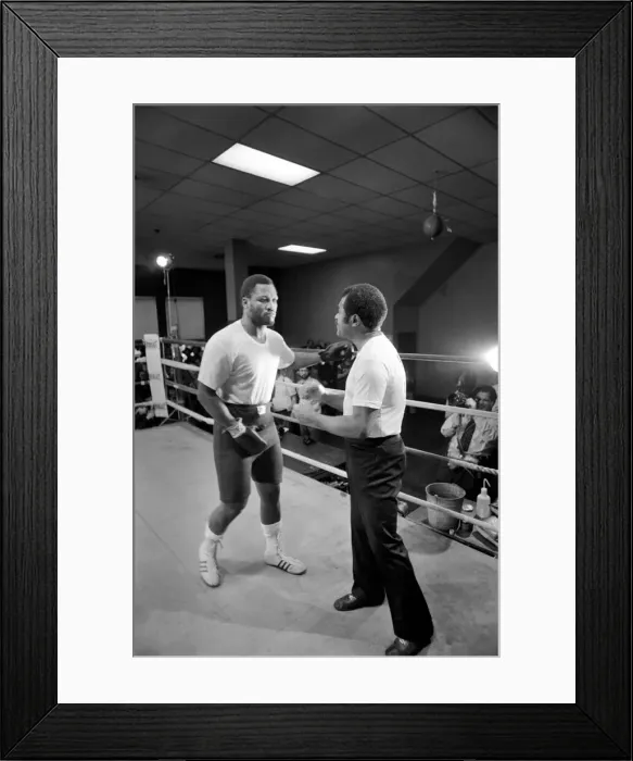 Framed Print : Joe Frazier. January 1974 S74-0408-001