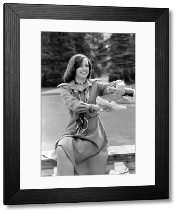 Framed Print : Actress: Gemma Craven and with Brian Forbes. April 1975 S75-1756 Framed Print : Actress: Gemma Craven and with Brian Forbes. April 1975 S75-1756