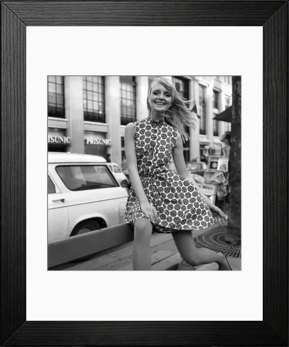 Framed Print : When the Paris fashion shows start a little flowered number like this (right