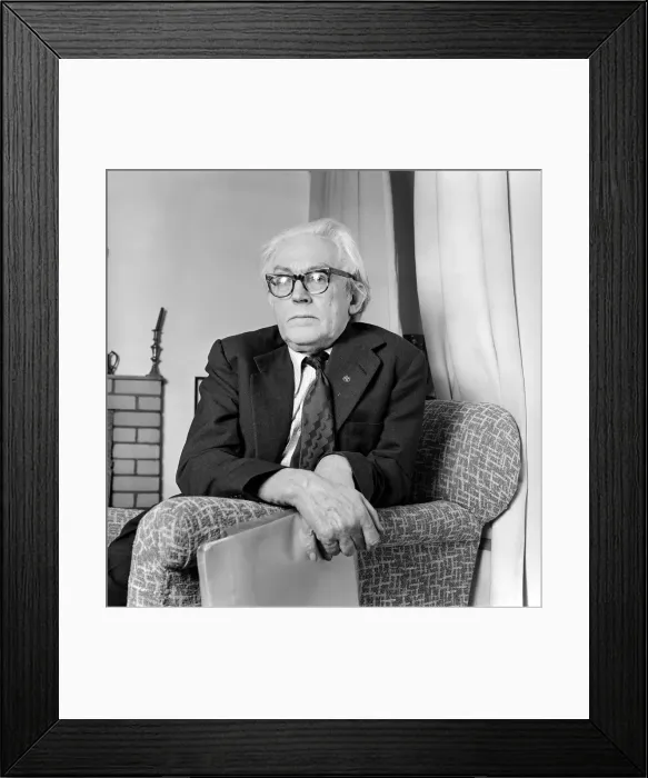Framed Print : James Callagham: Labour Party MP. September 1974 S74-5663a-004 Framed Print : James Callagham: Labour Party MP. September 1974 S74-5663a-004