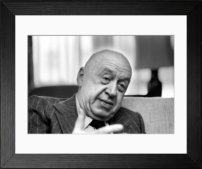Framed Print : Director Otto Preminger. March 1975 S75-1644 Framed Print : Director Otto Preminger. March 1975 S75-1644