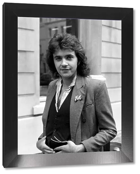 Singer David Essex seen here with a motor bike. July 1975 S75-3777-001