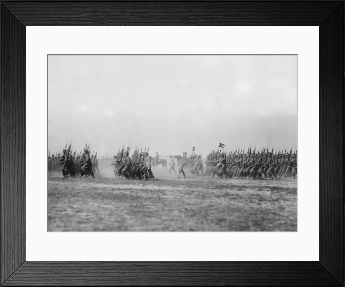 Framed Print : Russian soldiers parade for the Tsar following their victory at Lemberg September 1914 Framed Print : Russian soldiers parade for the Tsar following their victory at Lemberg September 1914