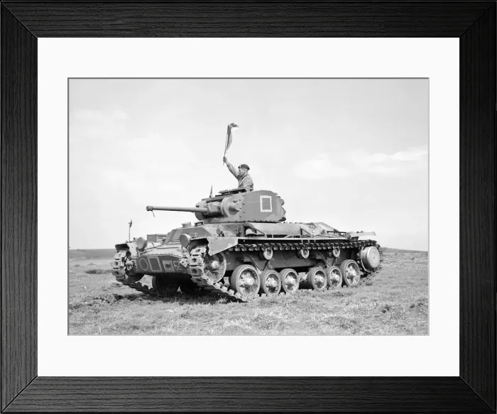 Framed Print : Matilda Tank being used for training exercise. W379F Framed Print : Matilda Tank being used for training exercise. W379F