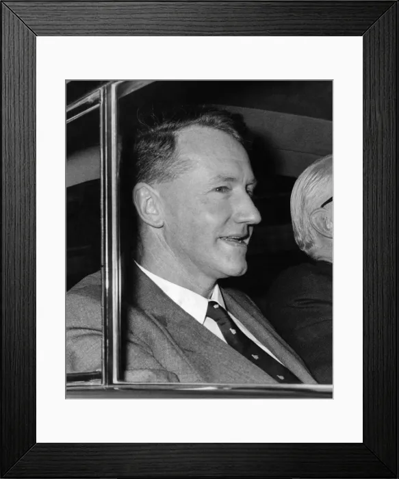 Framed Print : Mr. Ian Smith (left) leaving 10 Downing St. October 1965 P009898 Framed Print : Mr. Ian Smith (left) leaving 10 Downing St. October 1965 P009898