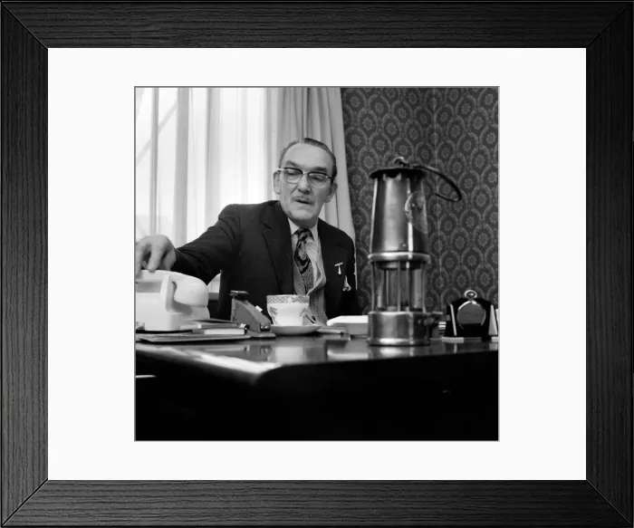 Framed Print : Frank Smith; fire workers leader. January 1974 S74-0146 Framed Print : Frank Smith; fire workers leader. January 1974 S74-0146