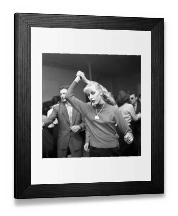 Framed Print : The London Jive Club in Baker Street is probably the only club which has a dancing school
