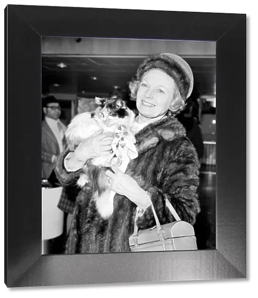 Dame Anna Neagle and her husband Herbert Wilcox arrived at Heathrow Airport today