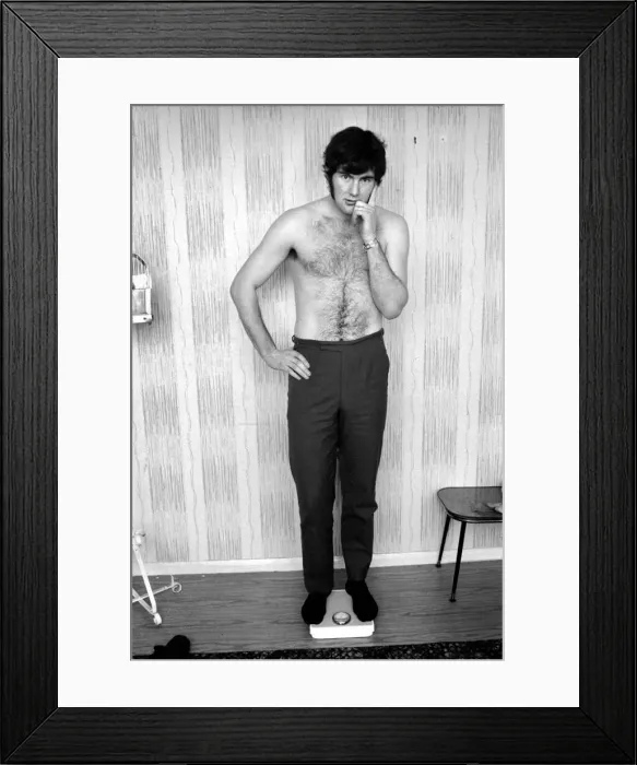 Framed Print : Joe Corrigan, Manchester City goalkeeper, a man with a weight problem on his mind Framed Print : Joe Corrigan, Manchester City goalkeeper, a man with a weight problem on his mind