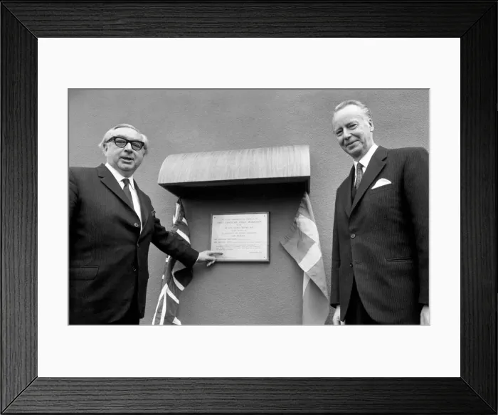 Framed Print : Today, George Brown opened the Facit Office, of Workshop Landscape