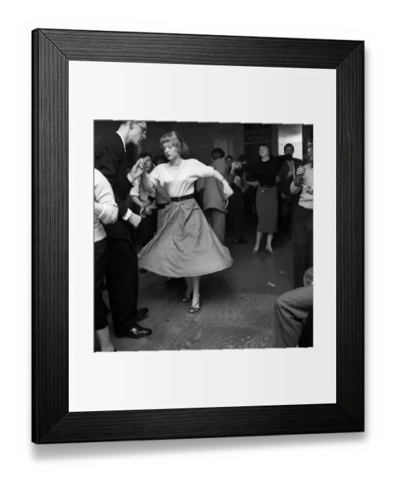 Framed Print : The London Jive Club in Baker Street is probably the only club which has a dancing school