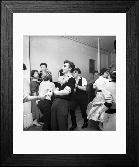 Framed Print : The London Jive Club in Baker Street is probably the only club which has a dancing school