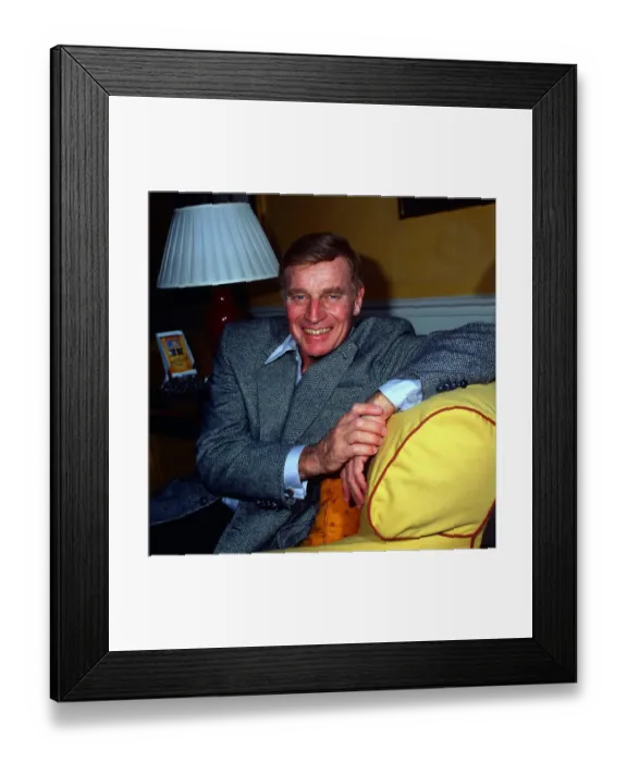 Framed Print : Charlton Heston American actor April 1985