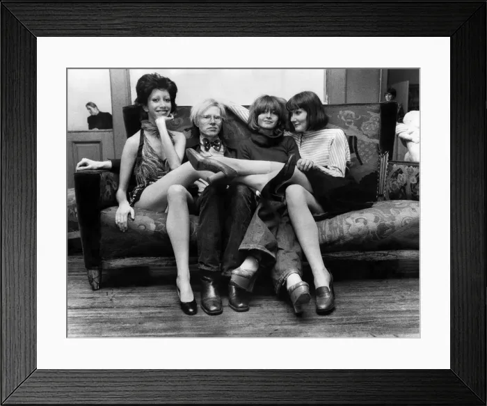 Framed Print : Filmmaker Andy Warhol, who was involved in the controversial David Bailey film which was