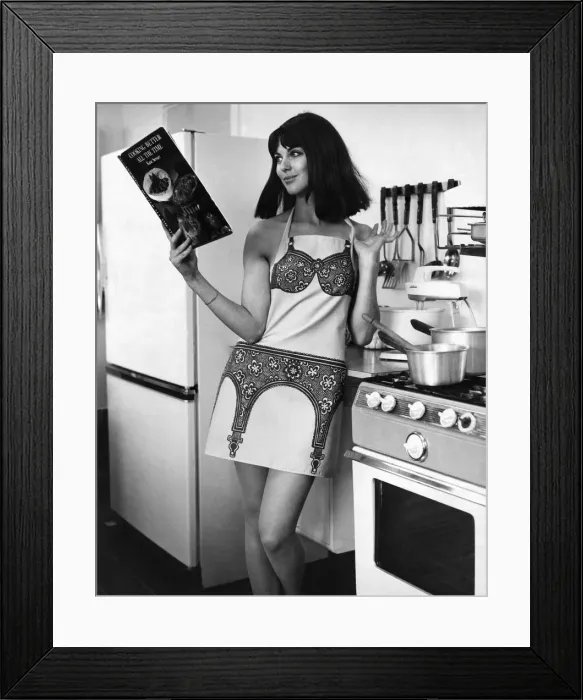 Framed Print : Clothing Fashion Miniskirt: Take a cook book, a set of utensils, a well-stocked fridge Framed Print : Clothing Fashion Miniskirt: Take a cook book, a set of utensils, a well-stocked fridge