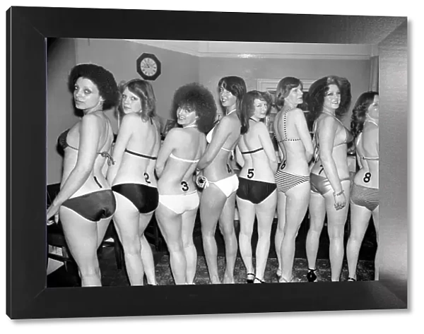 Beautiful Bottom Competition: For identification purposes - Main Line up of girls