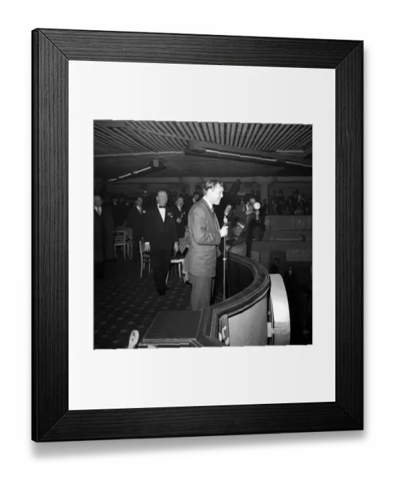 Framed Print : Bill Haley and His Comets tour of Britain which was largely sponsored by the Daily Mirror