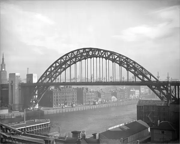 The Tyne Bridge spanning the River Tyne, North East England