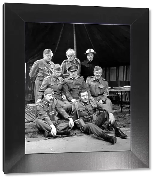 The crew of the BBC television series Dads Army pose for a group photograph