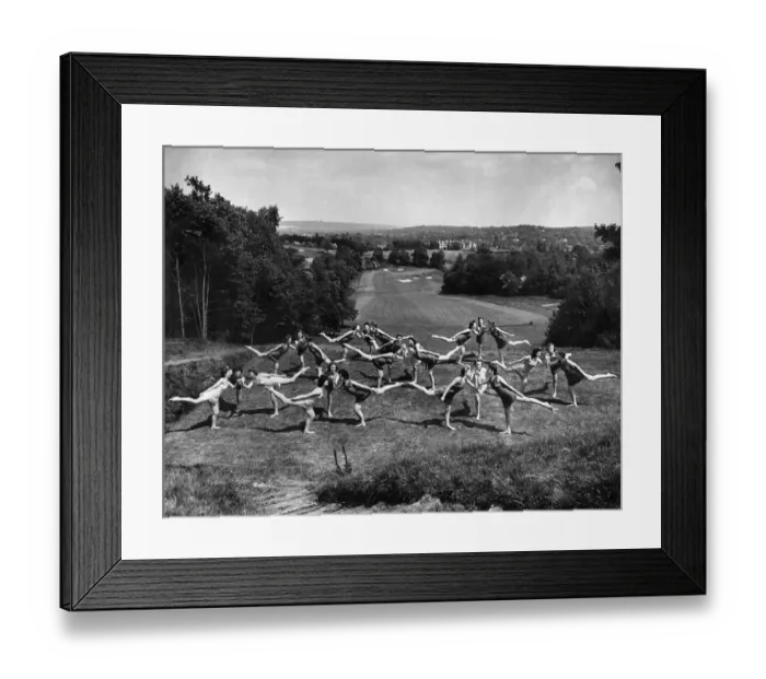 Framed Print : Physical Culture. NFS girl at Surrey Training Camp. June 1944 P009976