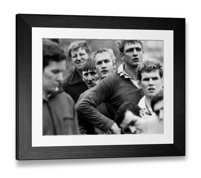 Framed Print : New England skipper, Budge Rogers at the final training session today Framed Print : New England skipper, Budge Rogers at the final training session today
