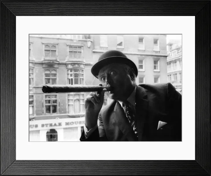 Framed Print : Maurice C. Dreicer has broken the Ostentation Barrier. How can a man who smokes a 22in Framed Print : Maurice C. Dreicer has broken the Ostentation Barrier. How can a man who smokes a 22in