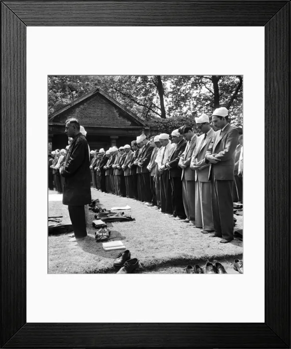 Framed Print : Muslim Religious Service. June 1960 M4300-020 Framed Print : Muslim Religious Service. June 1960 M4300-020