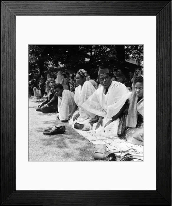 Framed Print : Muslim Religious Service. June 1960 M4300-016