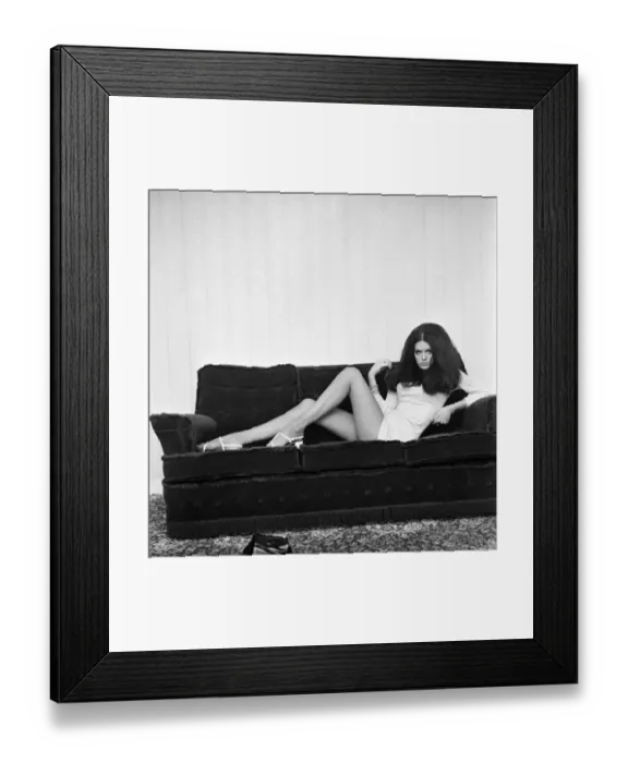 Framed Print : Fashion Clothing: 20 years old Vicky Maybury who started modelling after winning a