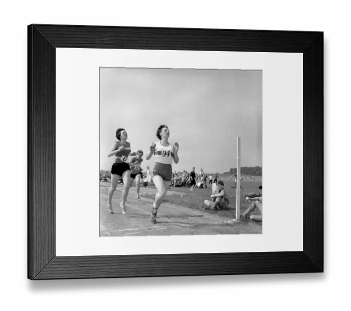 Framed Print : Northern Counties Womens A. A. A. Championships, Huyton, Liverpool. A