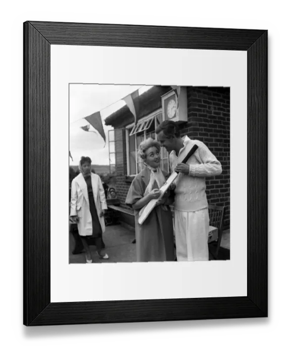 Framed Print : All stars cricket match in aid of charity. A cricket match was held this afternoon Framed Print : All stars cricket match in aid of charity. A cricket match was held this afternoon