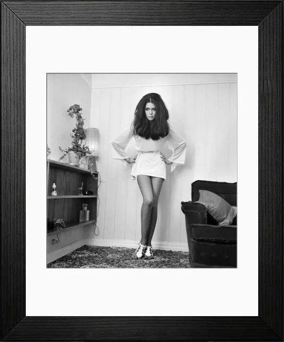 Framed Print : Fashion Clothing: 20 years old Vicky Maybury who started modelling after winning a Framed Print : Fashion Clothing: 20 years old Vicky Maybury who started modelling after winning a