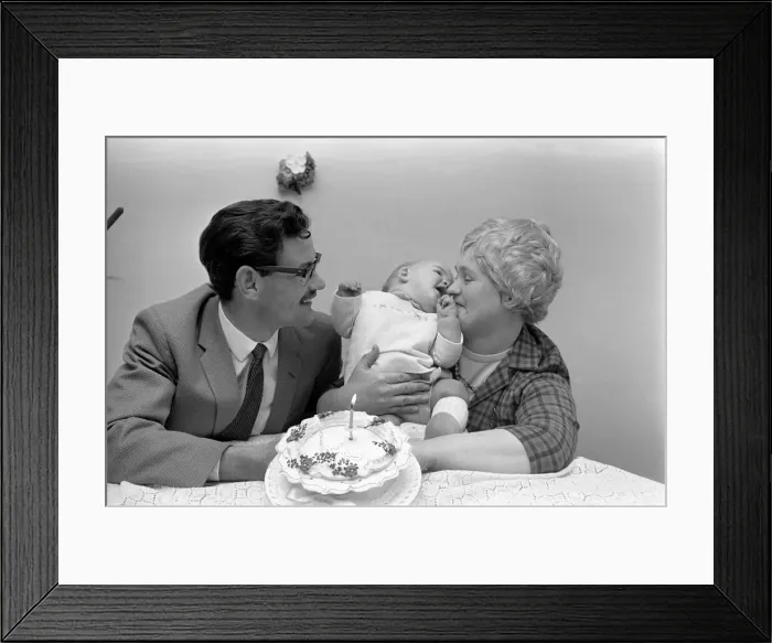 Framed Print : Families: Children: Babies. The look of a baby that died'three times Framed Print : Families: Children: Babies. The look of a baby that died'three times