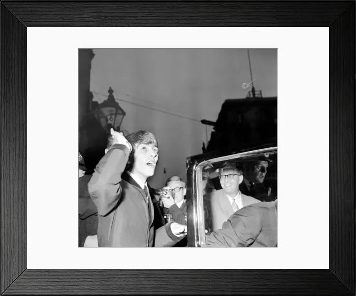 Framed Print : Northern premiere of The Beatles film A Hard Days Night in Liverpool