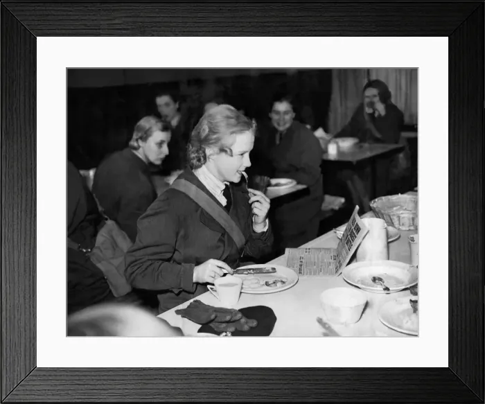 Framed Print : World War II Women. Womens Auxiliary Air Force. A W. A. A. F