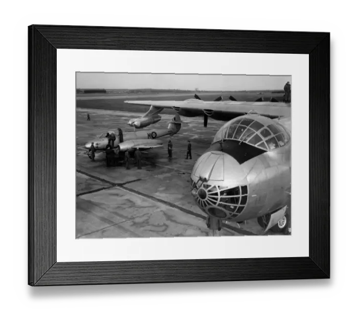 Framed Print : The American Air Force bomber the B36 at Lakenheath, RAF station in Norfolk