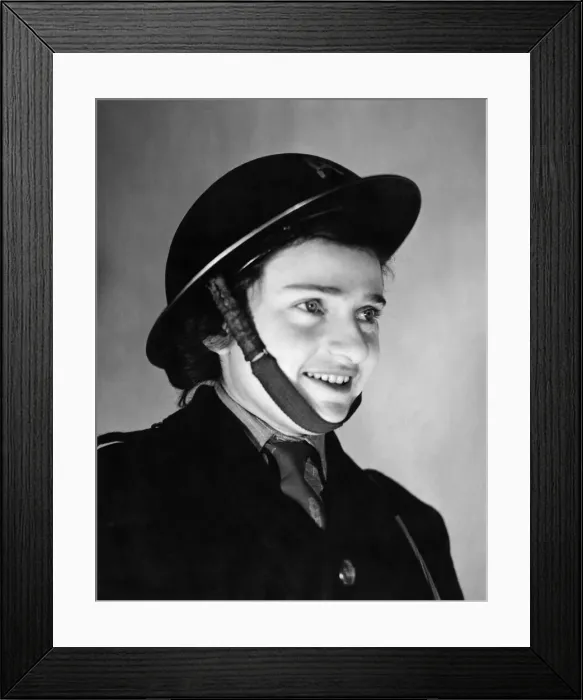 Framed Print : World War II Women: Hilda Gray of the ambulance service. March 1942 P010200