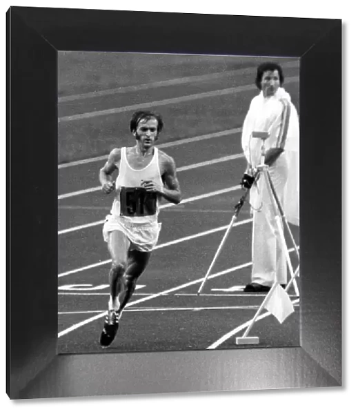Olympic Games 1976 The winner of the Marathon Waldemar Cierpinski of East Germany