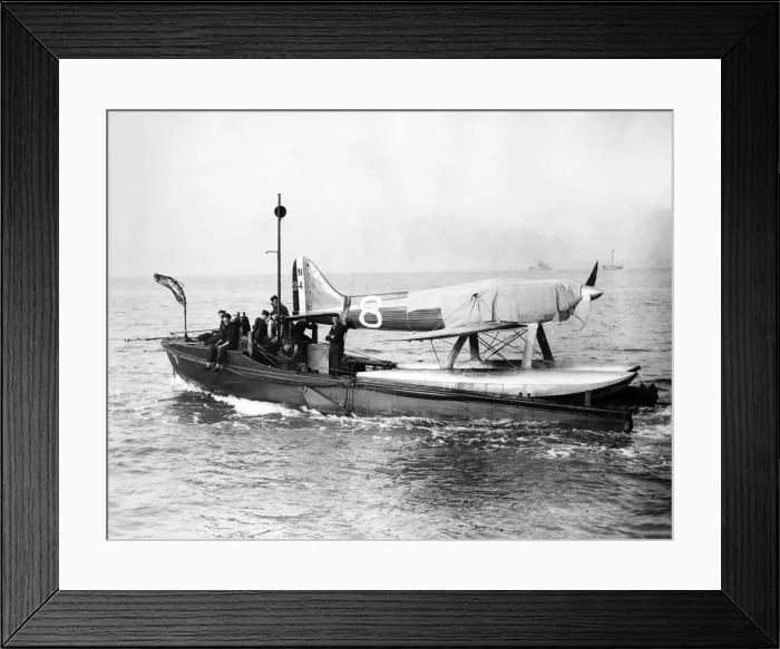 Framed Print : One of the sea planes which will take part in the Schneider Trophy race