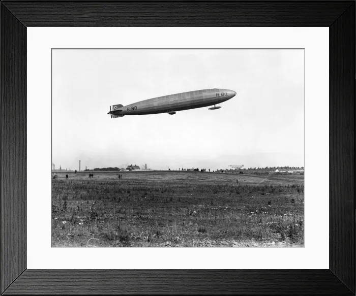 Framed Print : Launch of the British airship R80 at Barrow. July 1921 P004025 Framed Print : Launch of the British airship R80 at Barrow. July 1921 P004025