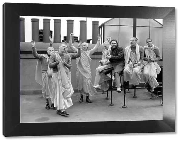 George Harrison with the Radha Krishna. March 1970 70-02272-001